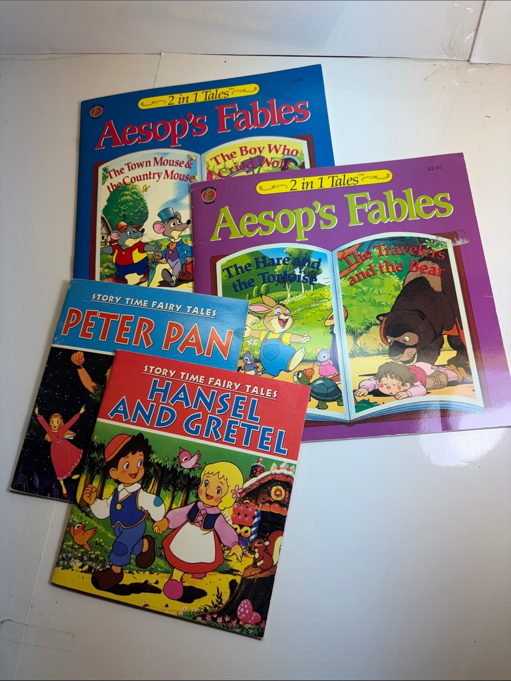 Aesop's Fables and Story Time Fairy Tales - Lot of 4 Children's Books